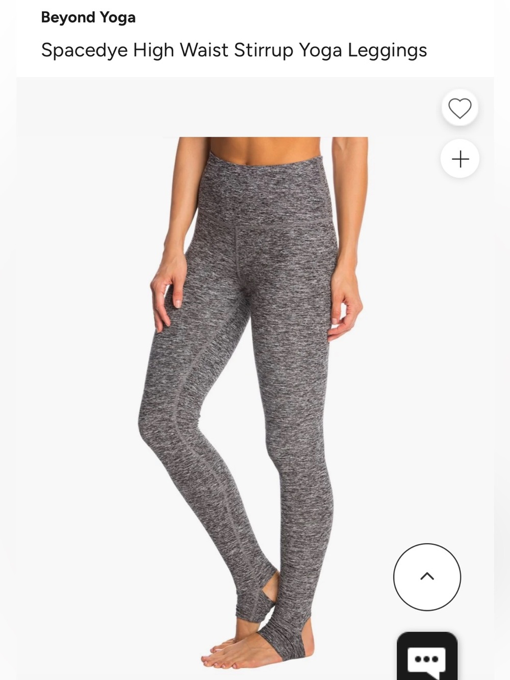 Beyond Yoga Spacedye High Waist Stirrup Yoga Leggings - Navy